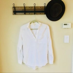 Cloth & Stone white pullover blouse